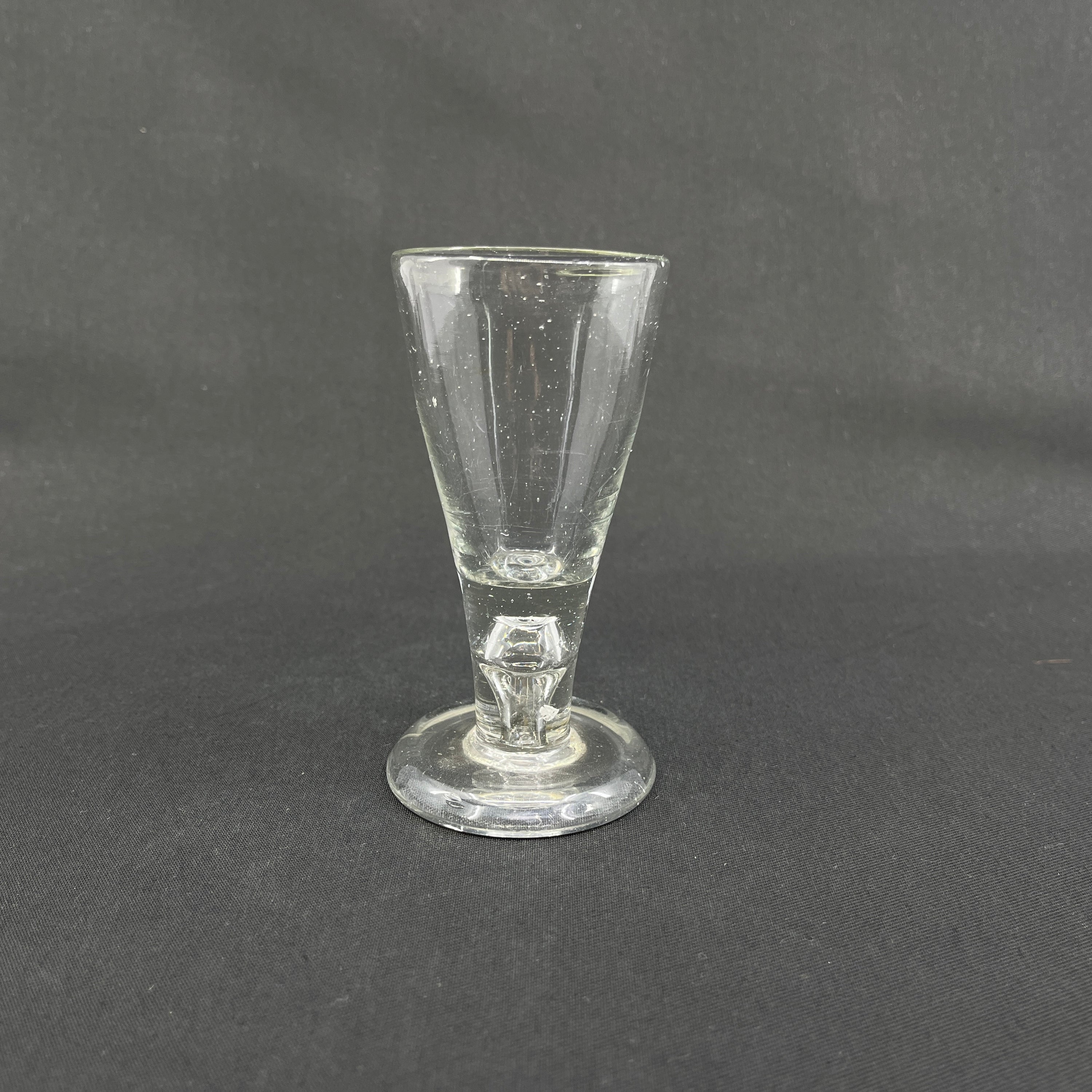 Frimurerglas med luftperle, 11,6 cm.