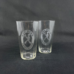 A set of rare Tuborg glasses from the 1930s - Boy Beer