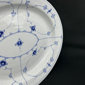 Blue Fluted Fluted oval dish, 37 cm. 2nd variety.