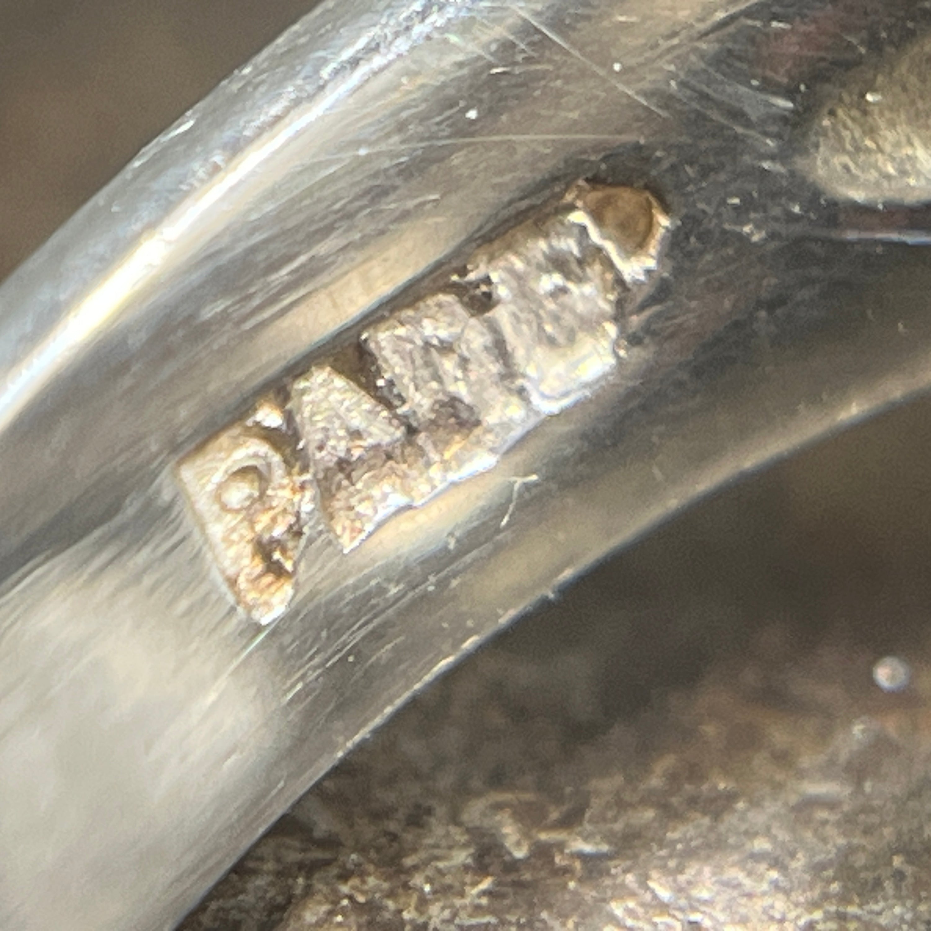 Silver ring from the 1980s