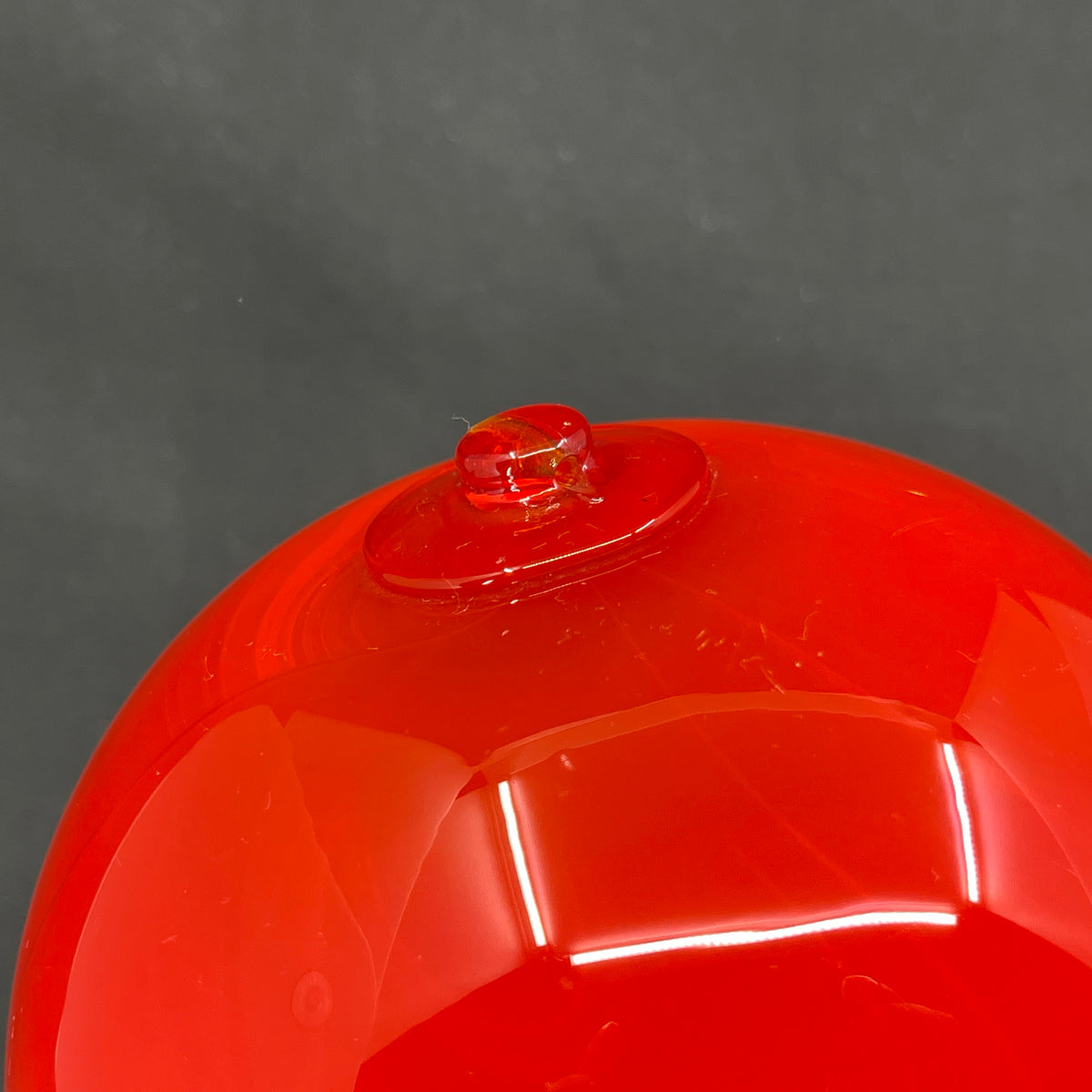 Large red decoration ball, 12.5 cm.