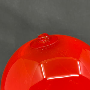 Large red decoration ball, 12.5 cm.