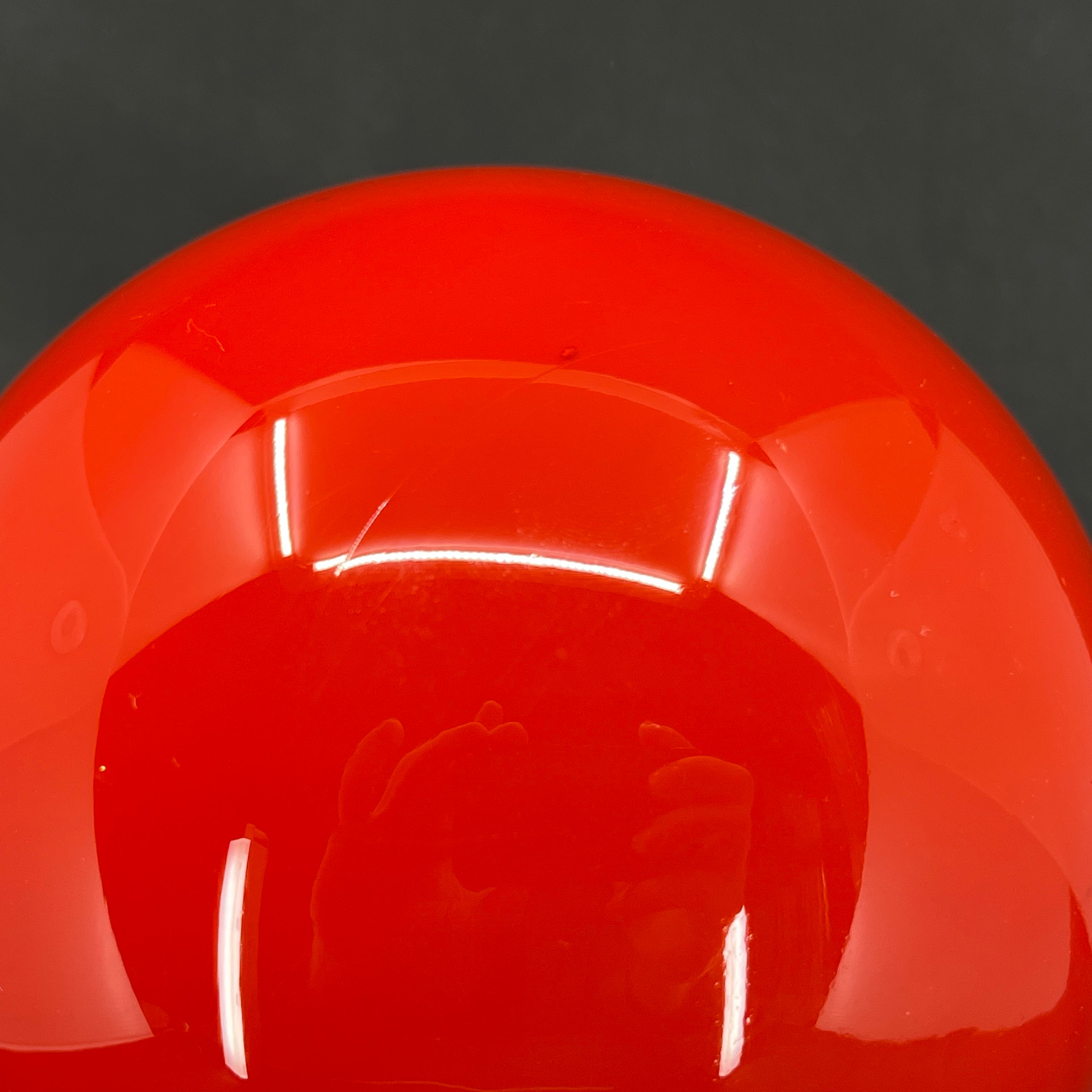 Large red decoration ball, 12.5 cm.