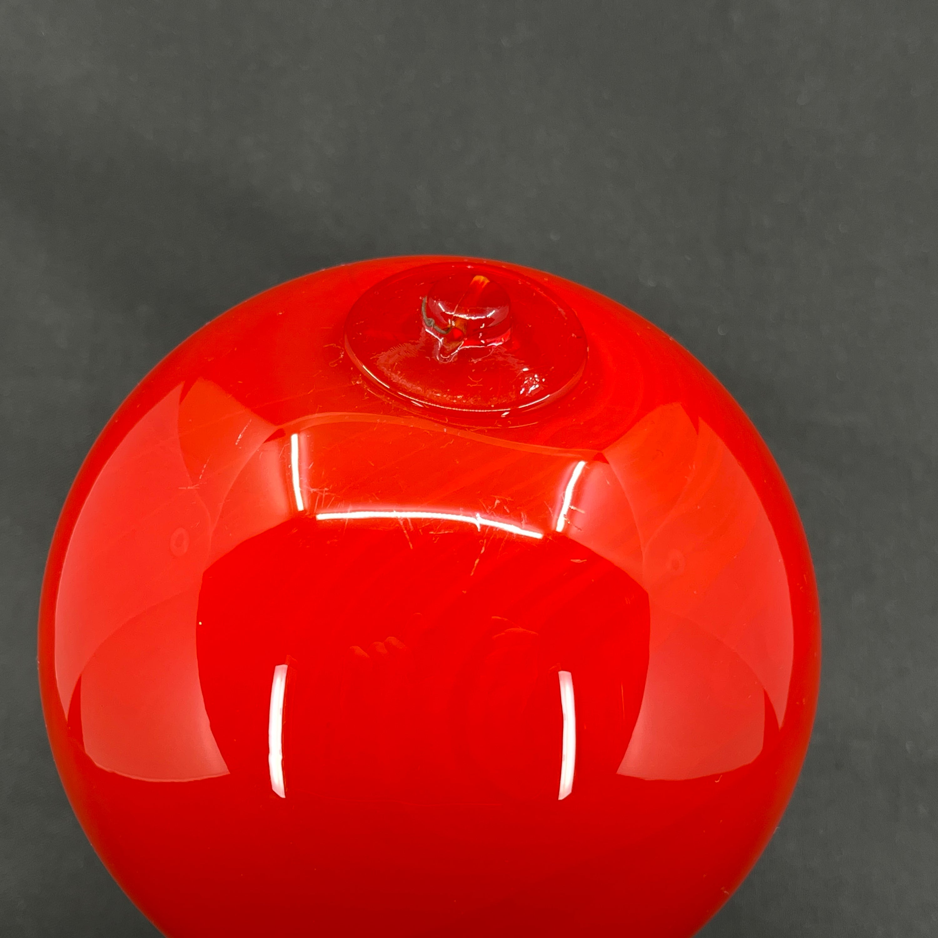 Large red decoration ball, 12.5 cm.