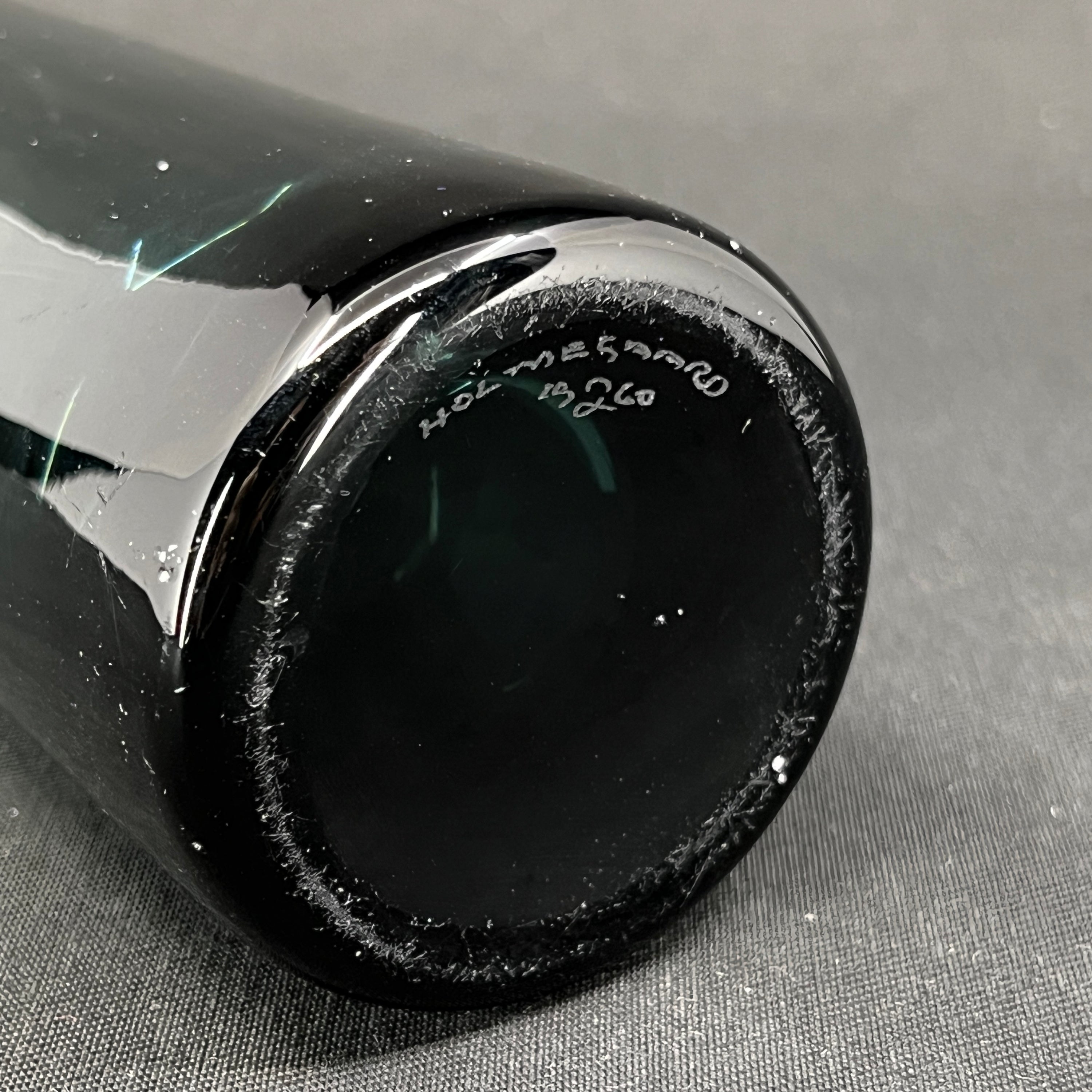 Sjælden Holmegaard cylinder vase, 17 cm.