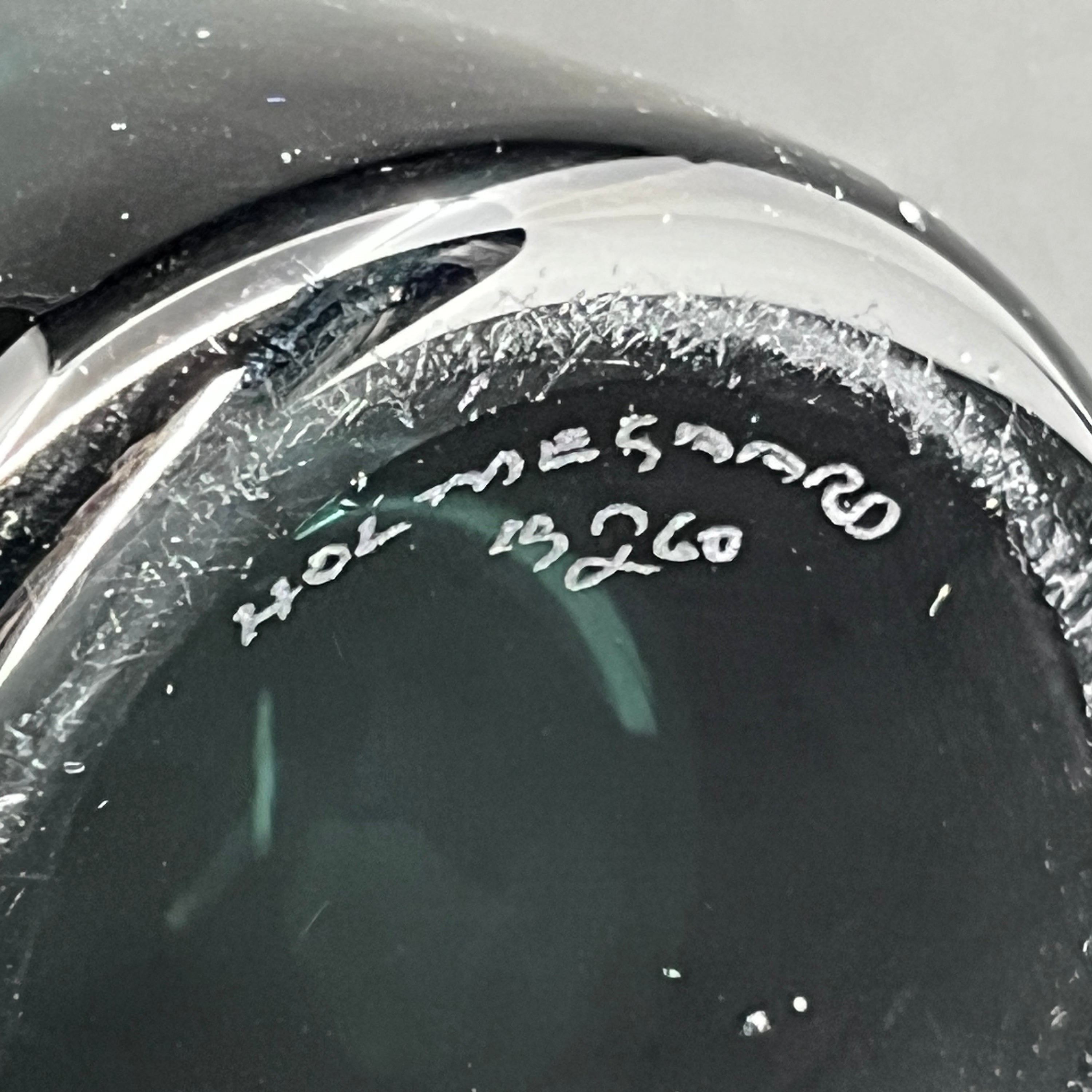 Sjælden Holmegaard cylinder vase, 17 cm.