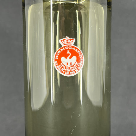 Olive cylinder vase, 17 cm.