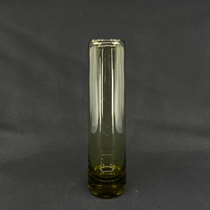 Olive cylinder vase, 23 cm.