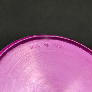 Purple Kristian Vedel melamine bow, 5x9 cm.