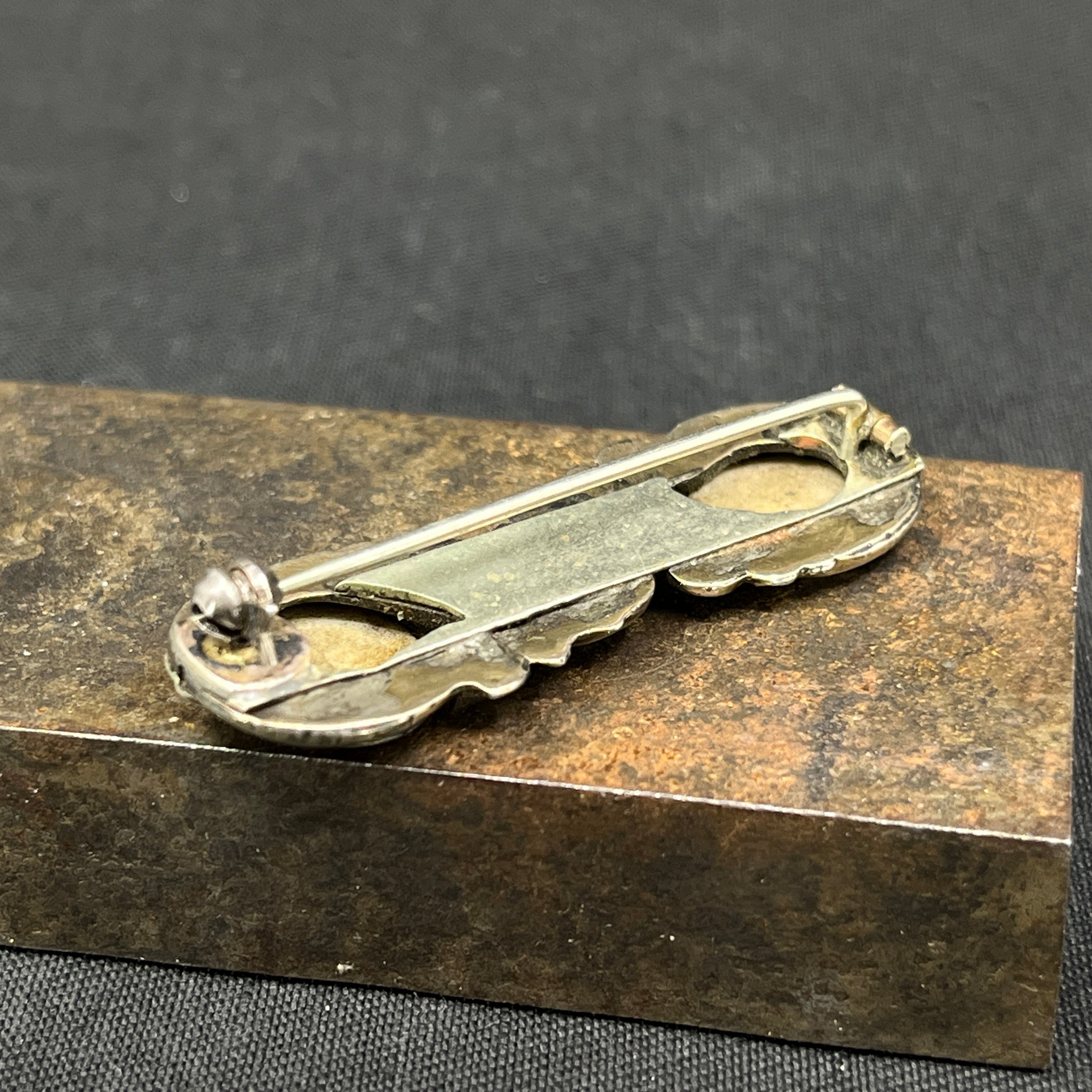 Fine gilded silver brooch from the 18th century