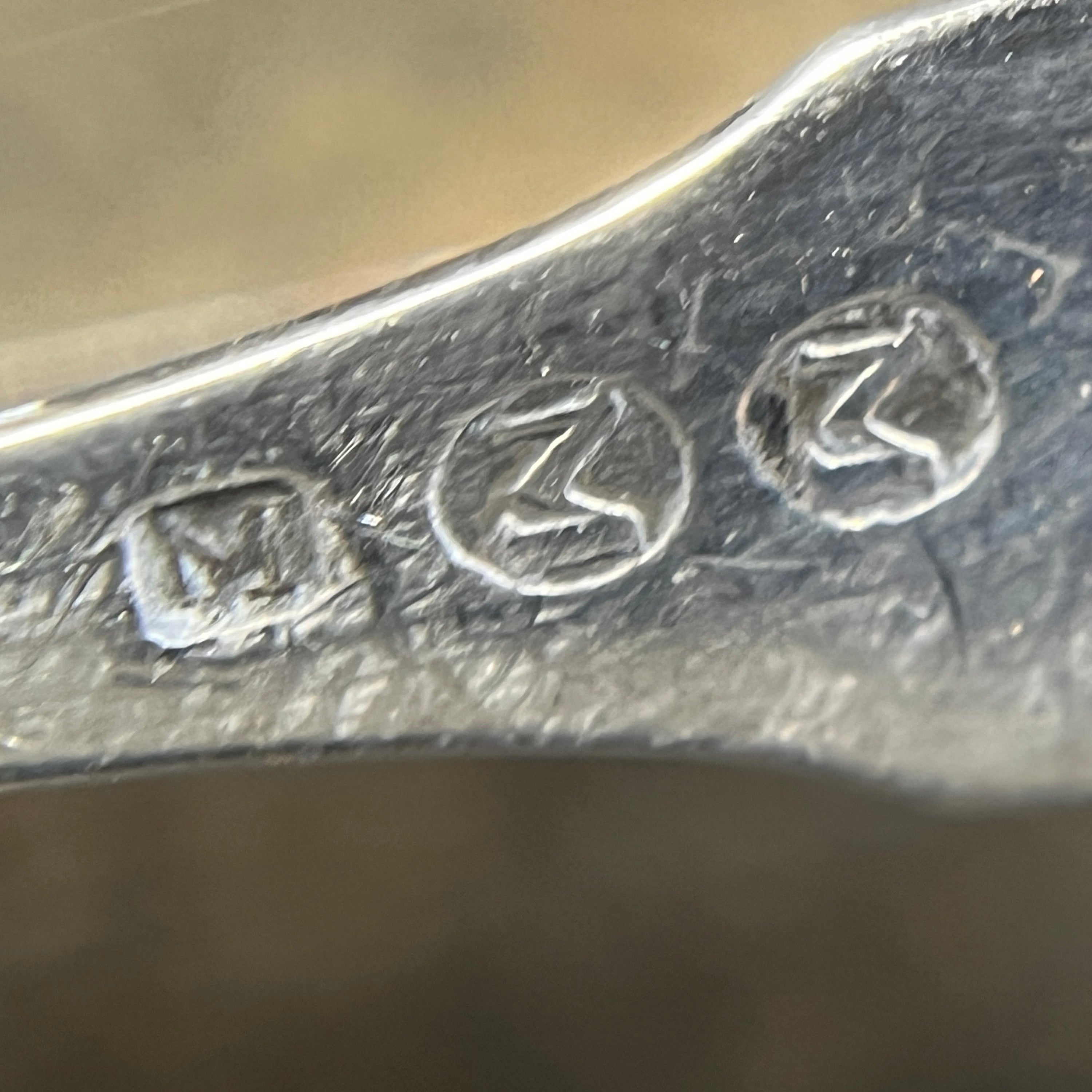 A pair of salt spoons - Danish from the early 1800s