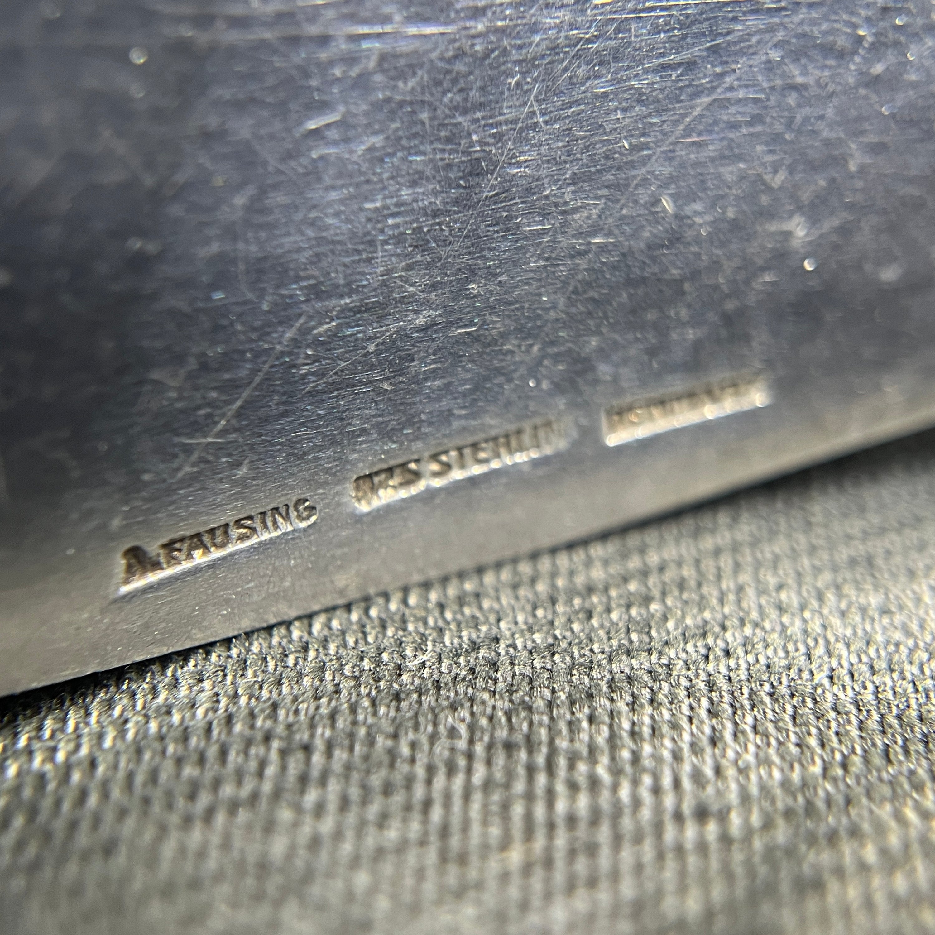 Modern silver hair clip - Aage Fausing