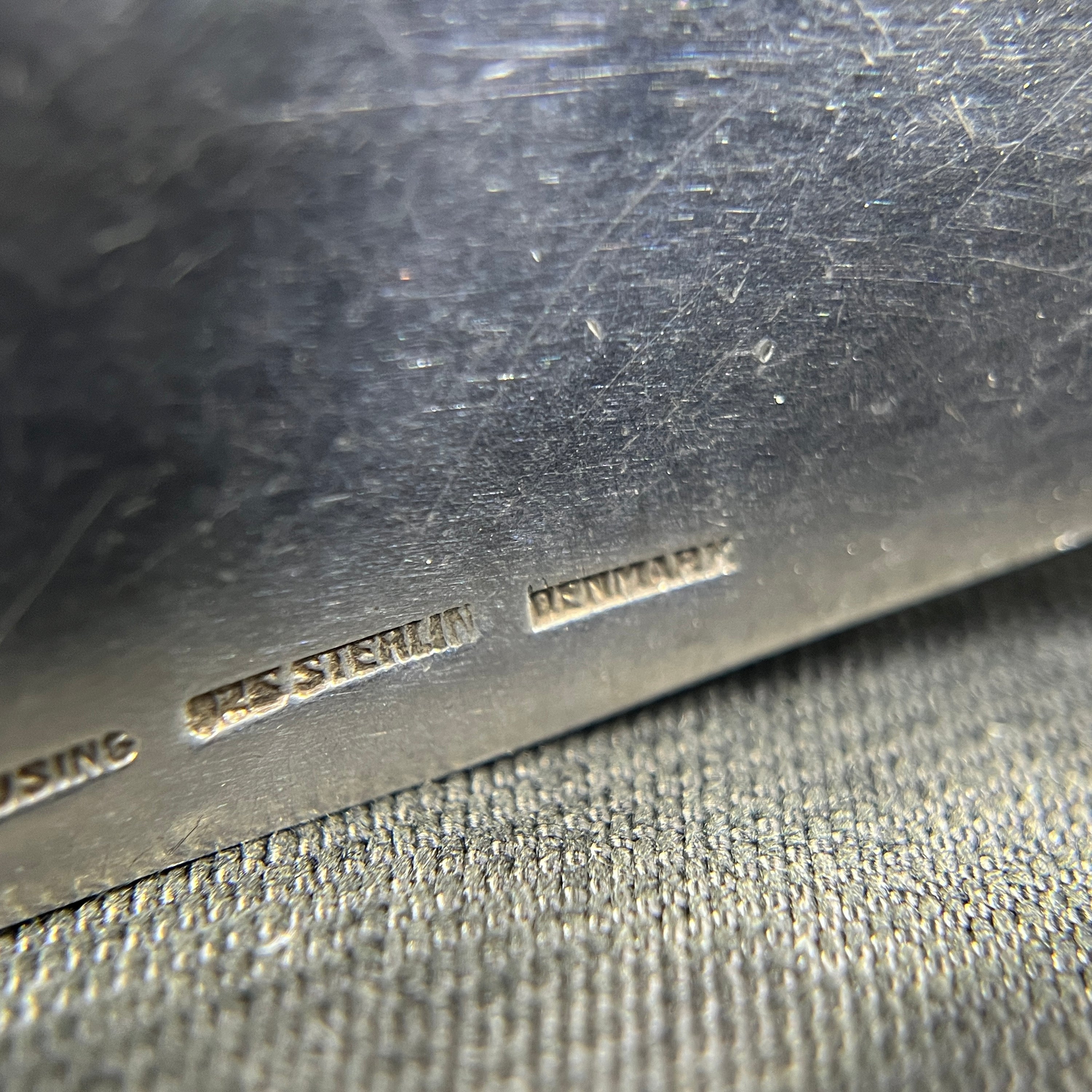 Modern silver hair clip - Aage Fausing