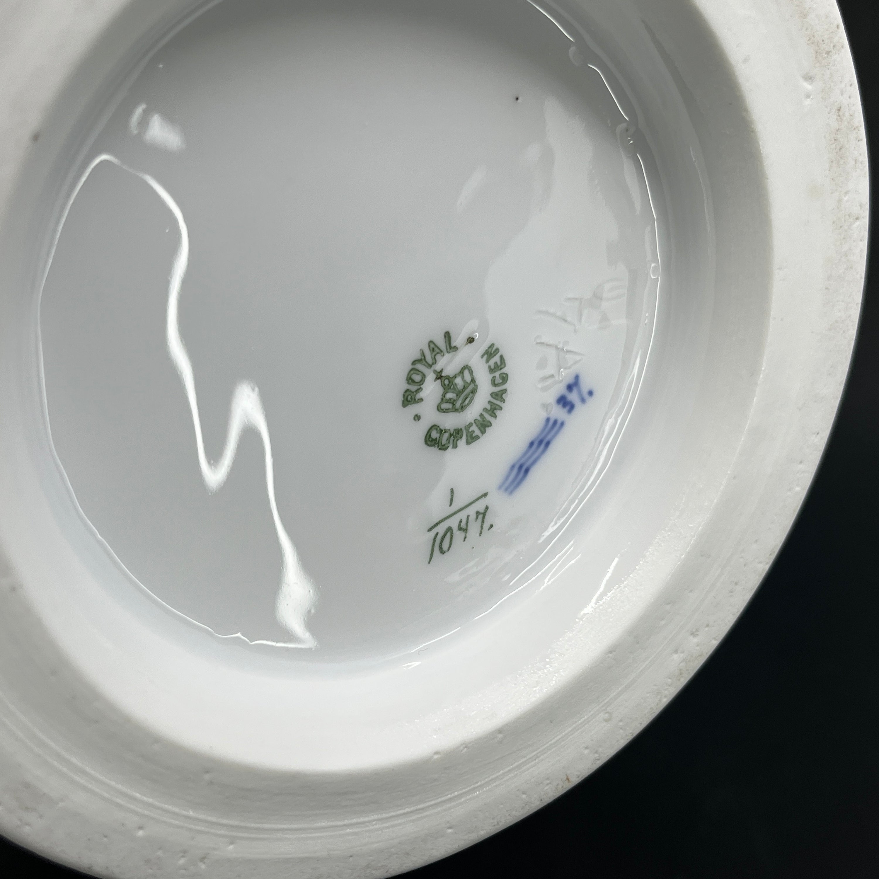 Sjælden Musselmalet Helblonde vinkøler/urepotte