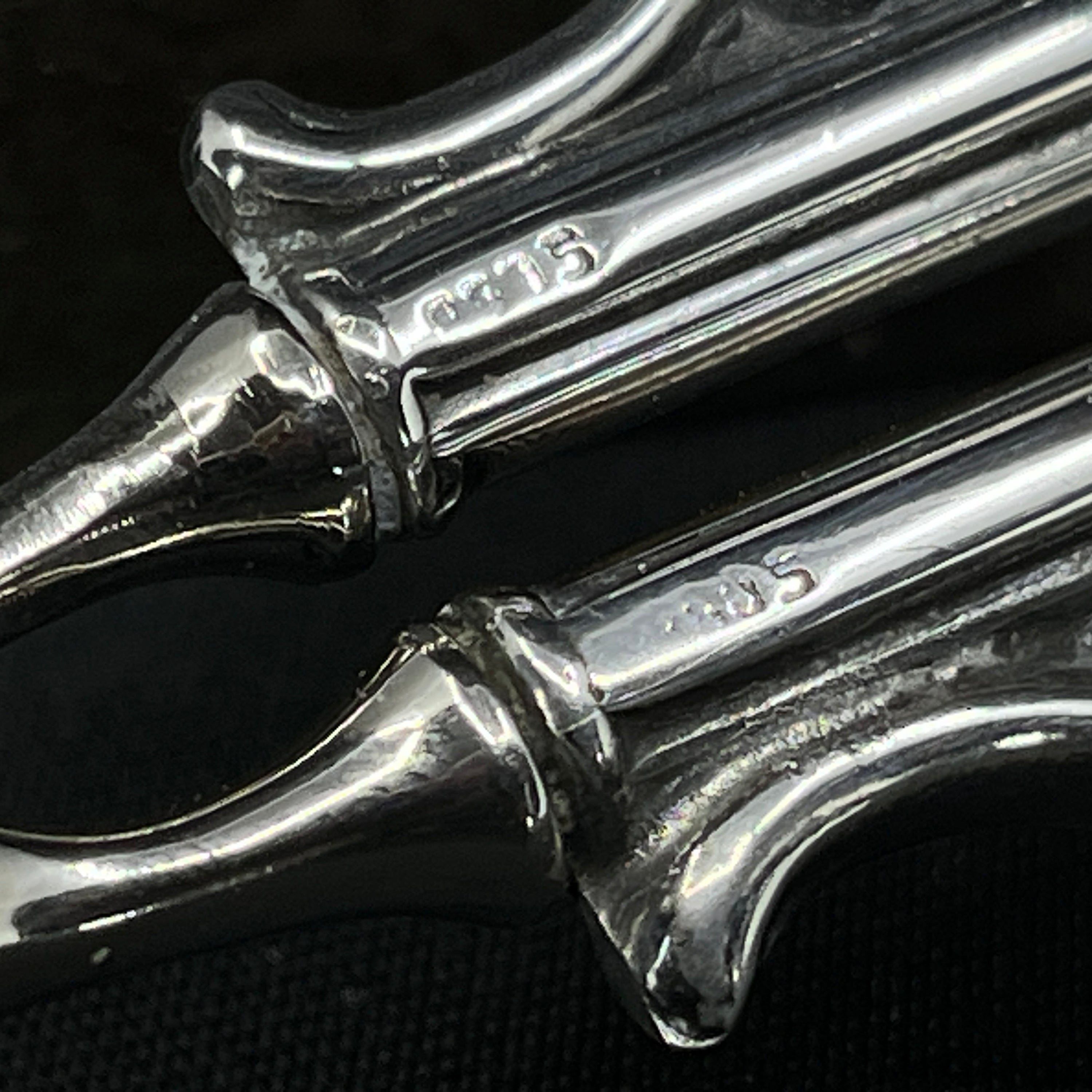 Sandwichzange aus Silber