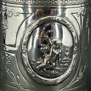 Fransk tedåse i sølv fra 1880'erne