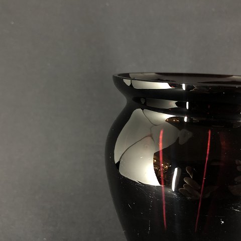 Dyblilla vase af glas