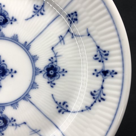 Blue Fluted Plain lunch plate
