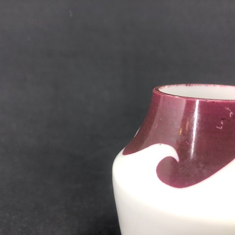 Small painted glass vase from Fyens Glasworks