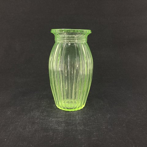 Uran green vase from Holmegaard