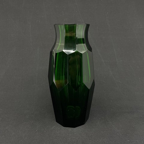 Smaragdgrøn art deco vase