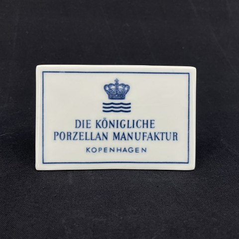 Royal Copenhagen tysk forhandlerskilt