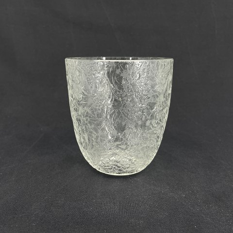 Isblomst vase i klart glas