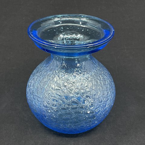 Søblå hyacintglas fra Fyens Glasværk