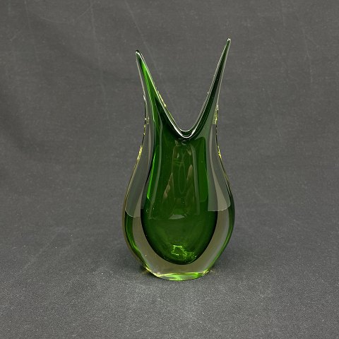 Grøn Murano vase fra 1960'erne