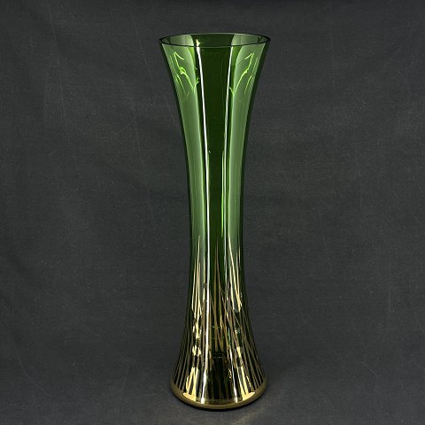 Tall noble green vase from Holmegaard