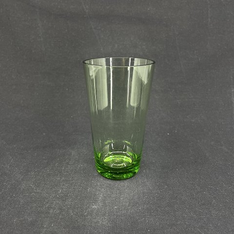 Forest green soda glass from Holmegaard