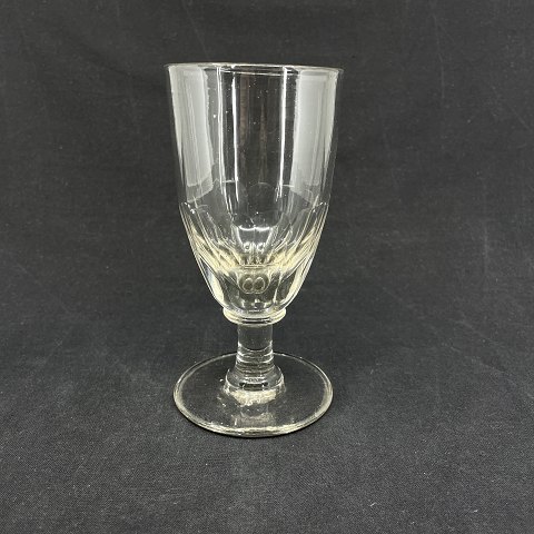 Faceted beer glass from the beginning of the 20th 
century