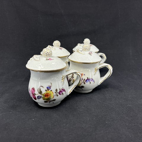 Four cream cups from the end of the 18th century