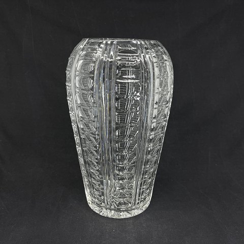 Stor art deco vase i krystal