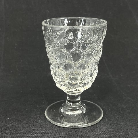 Beautiful wine glass from the 1860s with eyes