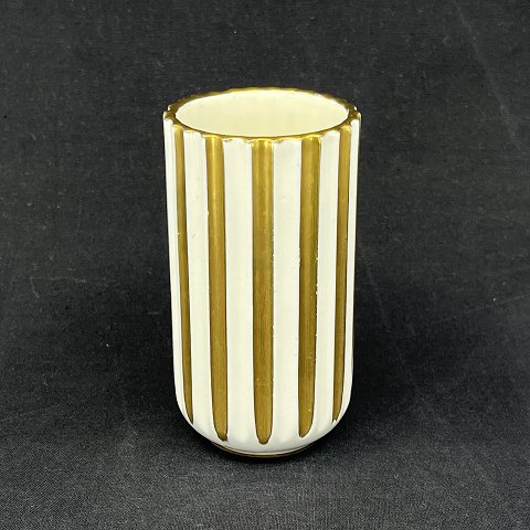 Hvid Lyngby vase, 10 cm.