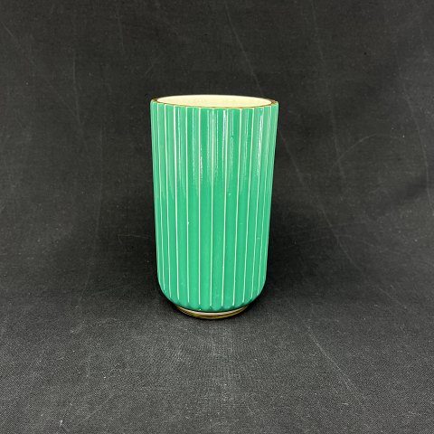 Grøn Lyngby vase, 15 cm.