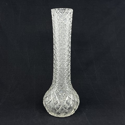 Densely cut orchid vase from the 1920s