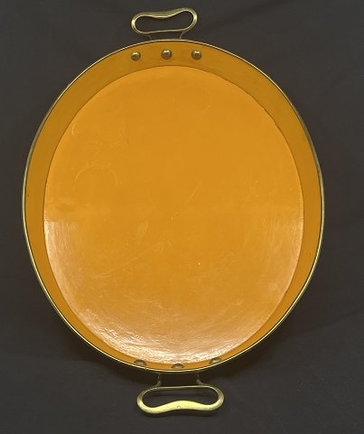 Large yellow painted empire tray 1810-1820