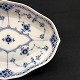 Blue Fluted Half Lace oval dish
