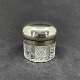 Fine English crystal box with silver lid